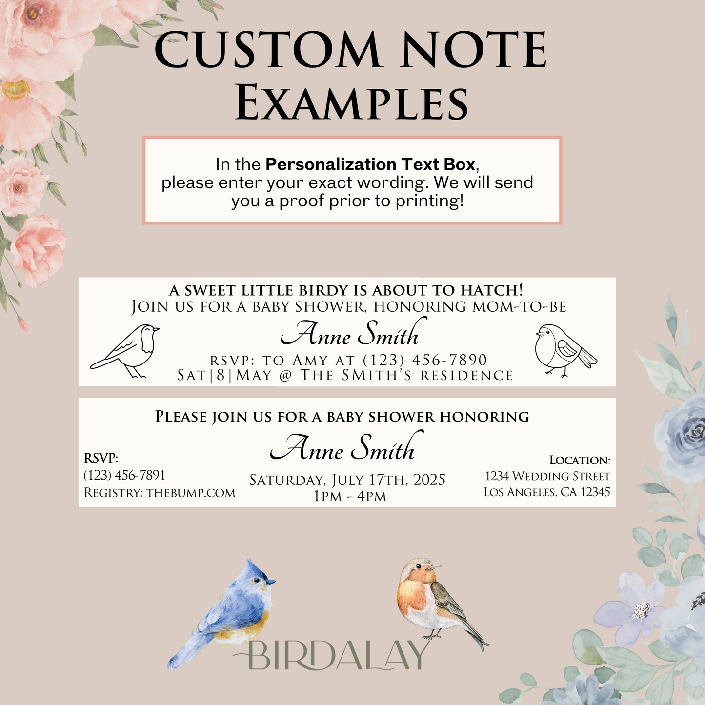 Bulk Baby Shower Invitations - Birdalay