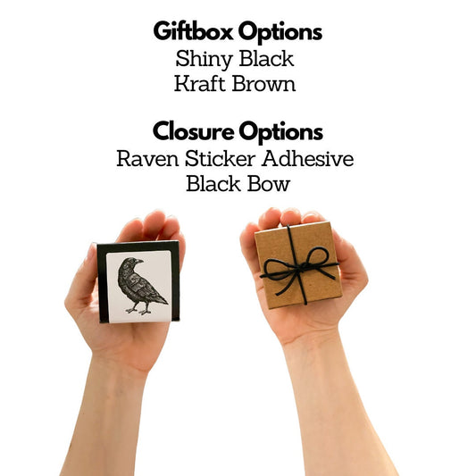 Bridesmaid Gift - Bridesmaid proposal - Goth Wedding - Unique bridesmaid - Maid of honor gift - Grooms man proposal- Raven Egg
