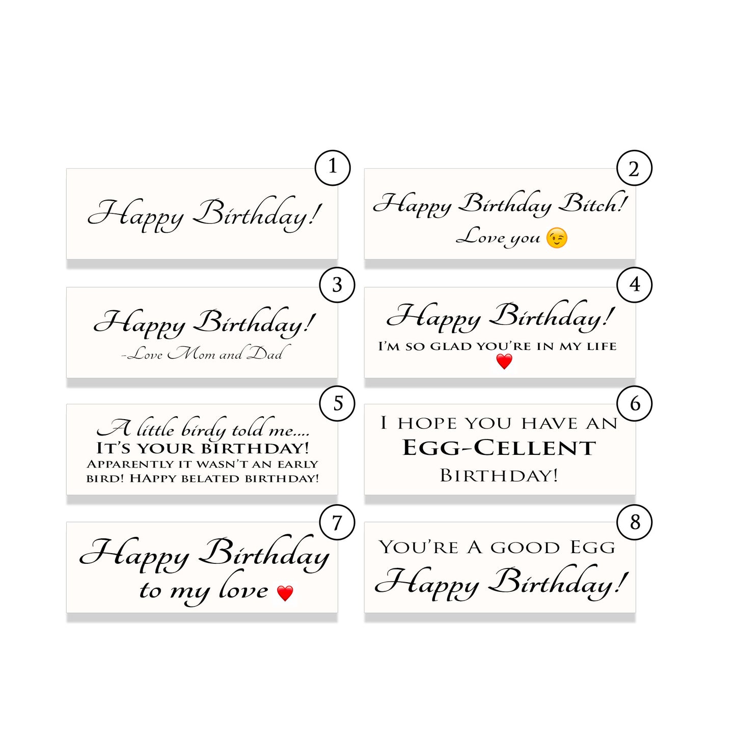 Egg Birthday Card - Birdalay