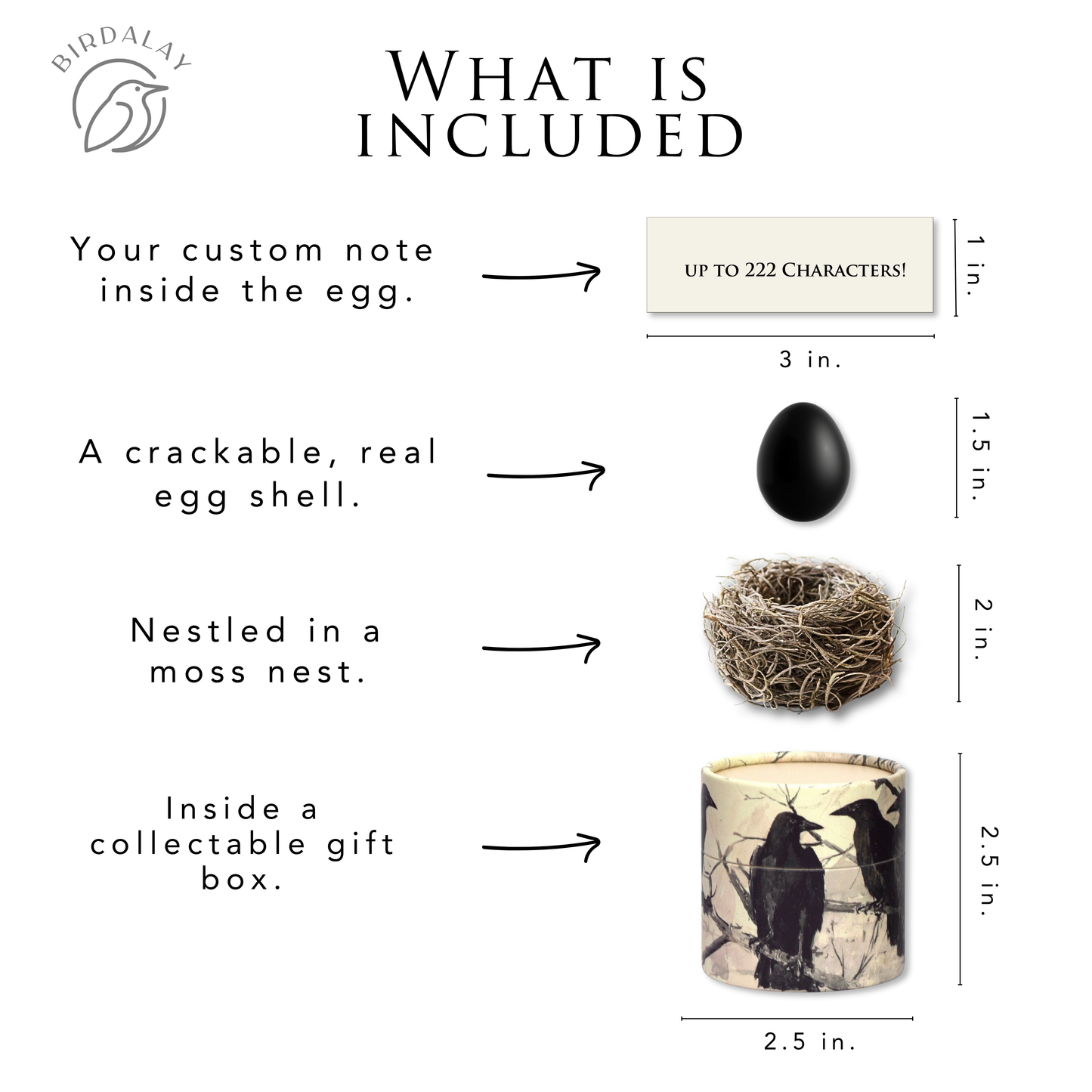 Gothic Raven Easter Egg Card