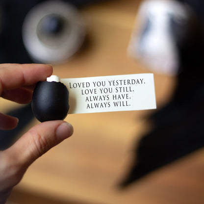 Raven Valentine's Day Surprise Egg Card - Birdalay