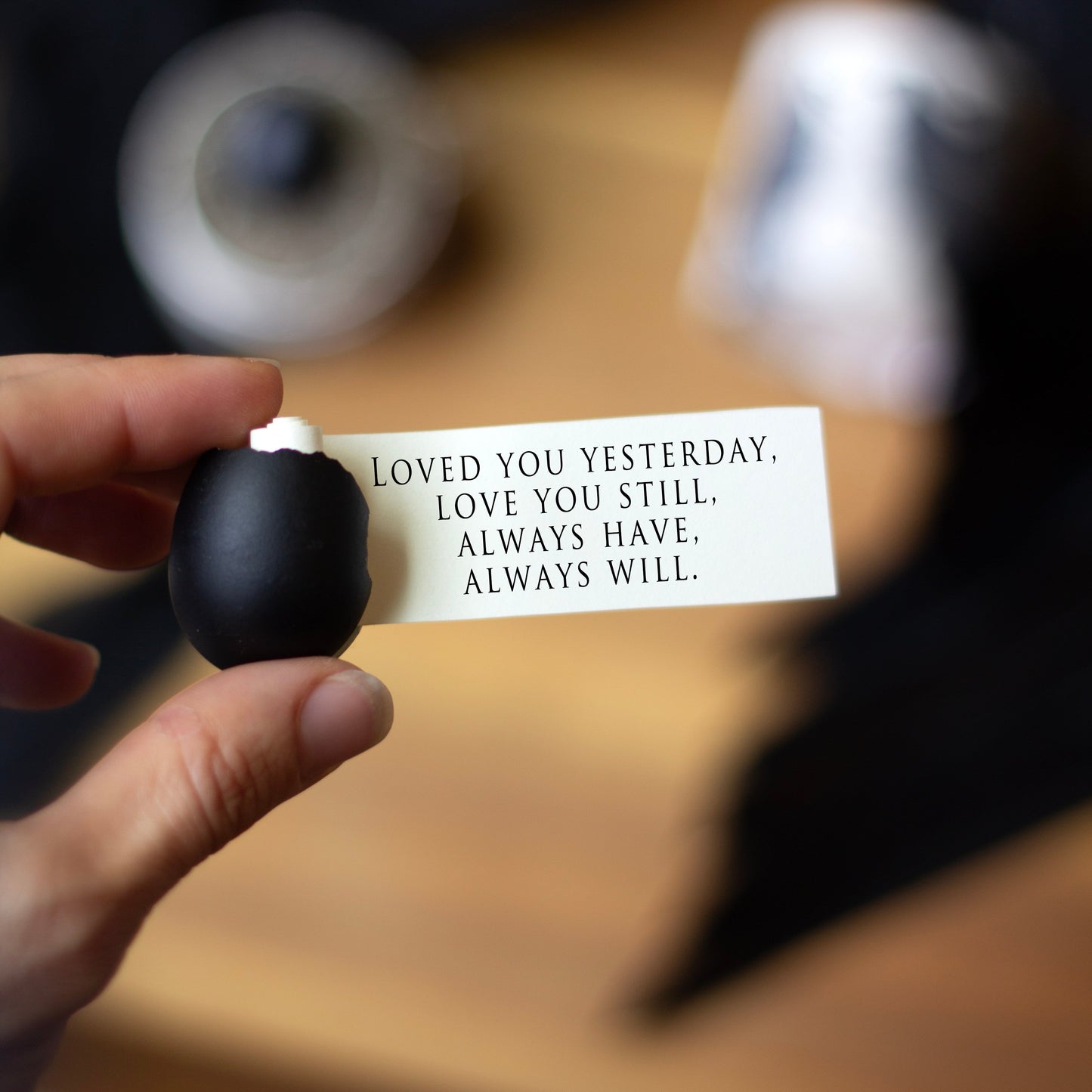 Classic Black Anniversary Egg Card