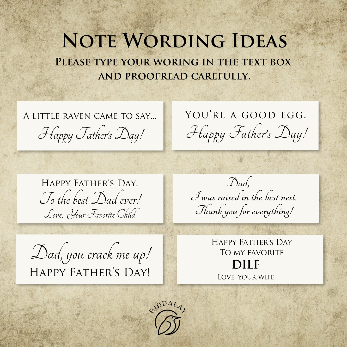 Raven Egg Father's Day Card
