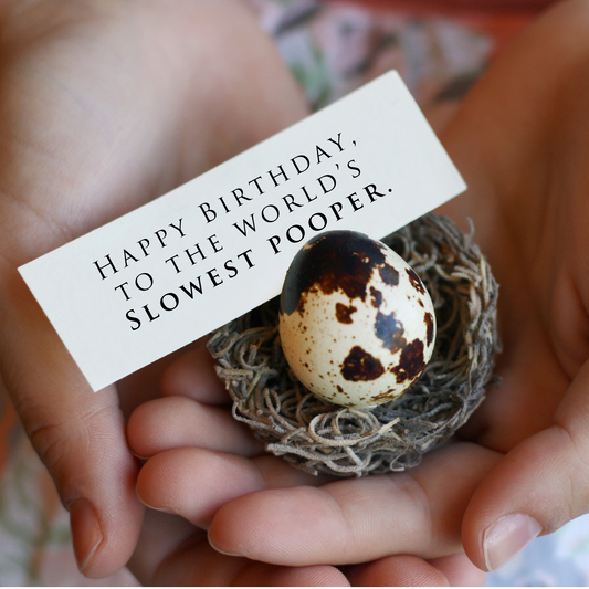 Irreverent Birthday Egg Card