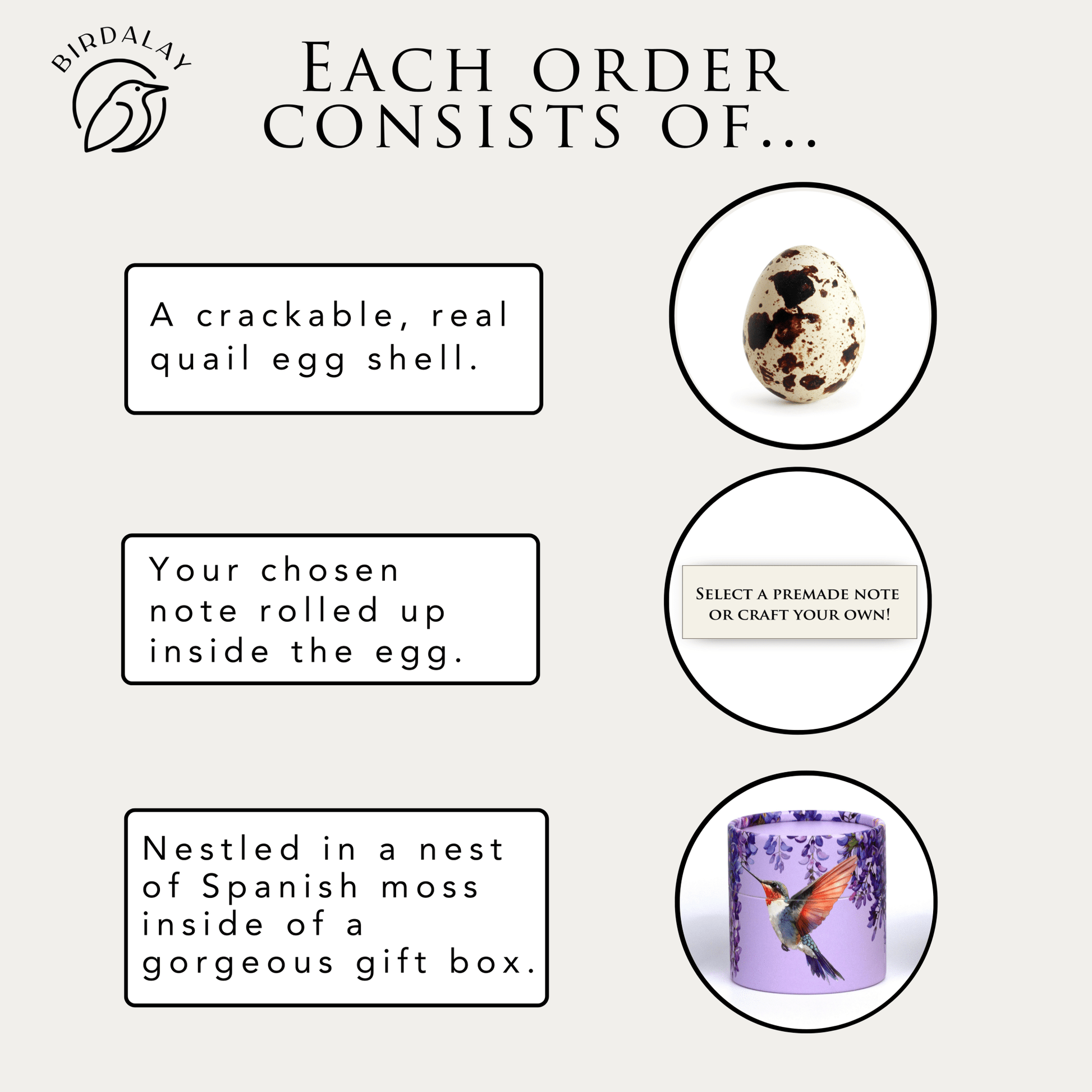 Hummingbird Mother's Day Egg Card - Birdalay