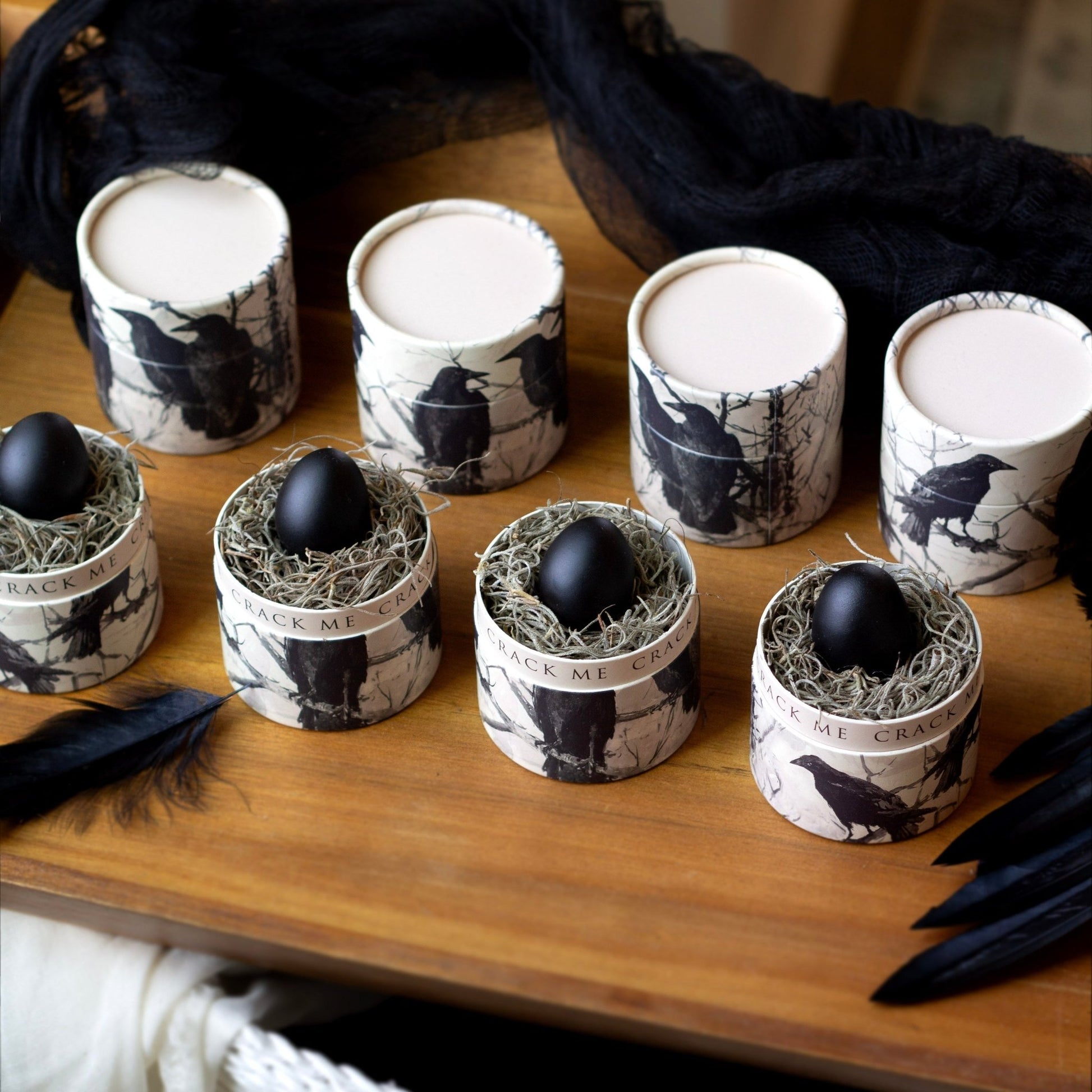 Raven Mother's Day Egg Card - Birdalay