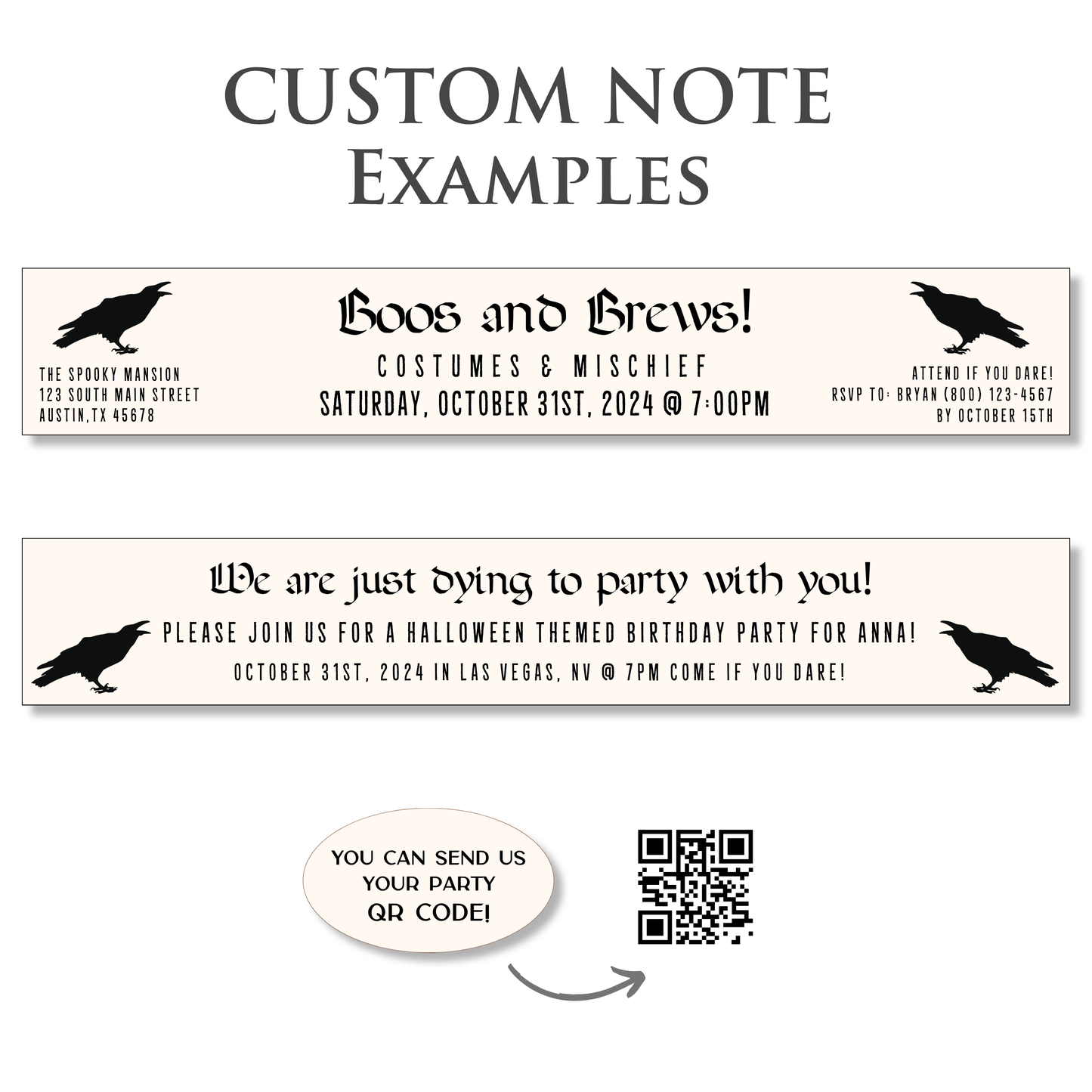 Gothic Halloween Party Invitation