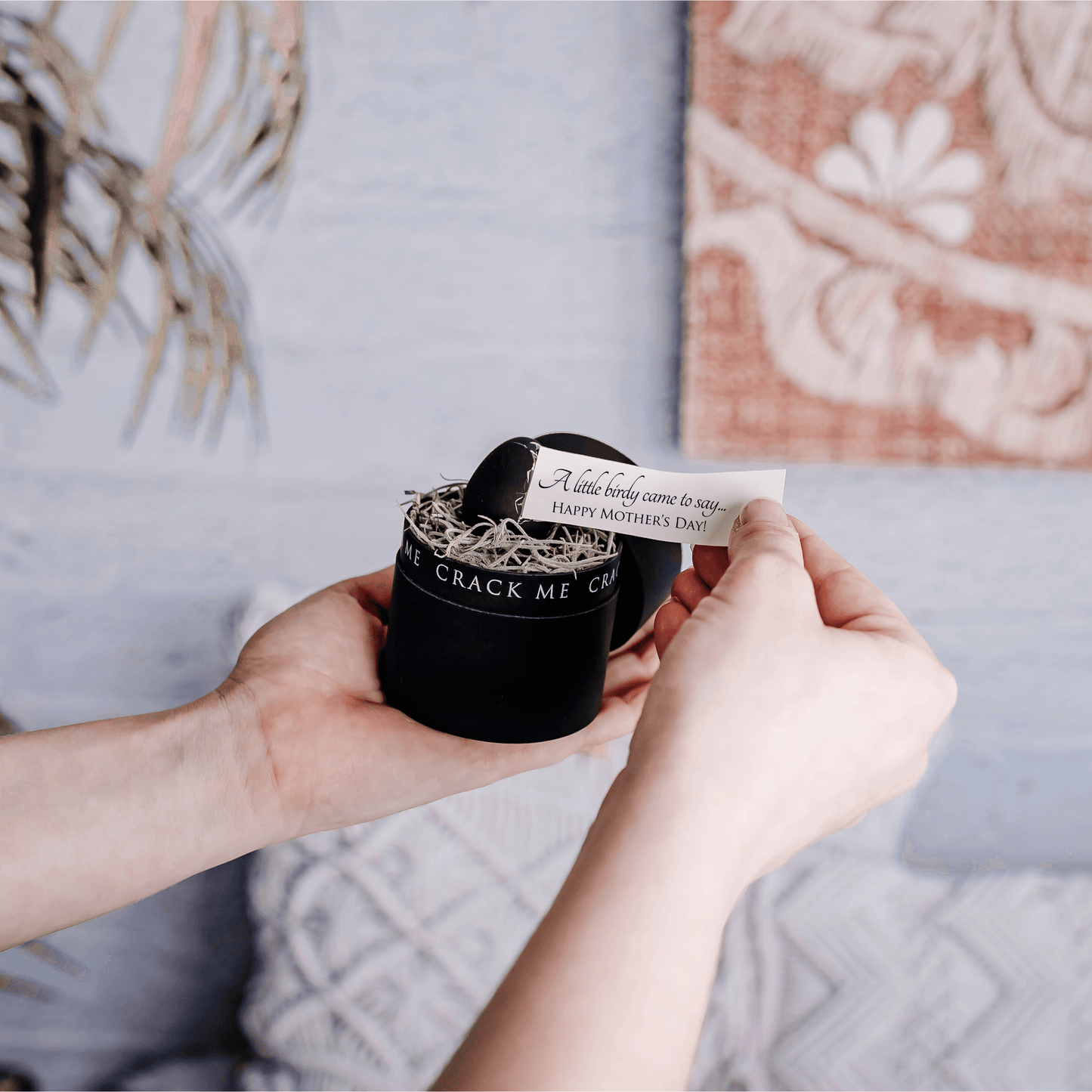 Classy Black Mother's Day Egg Card - Birdalay