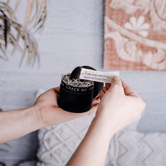 Classy Black Mother's Day Egg Card - Birdalay