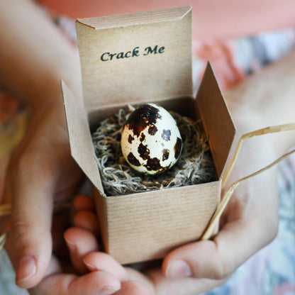 Gender Reveal Egg in Kraft Box