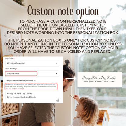 Greeting Card for Dad - Father's Day Gift - Unique Father's Day Idea - Quail Egg Card Message - Gift