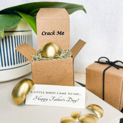 Greeting Card for Dad - Father's Day Gift - Unique Father's Day Idea - Quail Egg Card Message - Gift