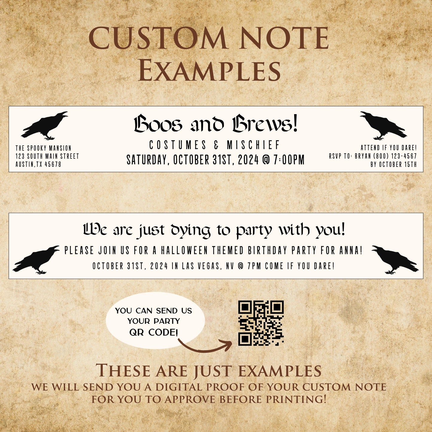 Halloween Party Invitation - 3D Raven Egg favors - Creepy Goth Custom Black "Crow" Egg Invites for Your Unique Event, wedding invitation,
