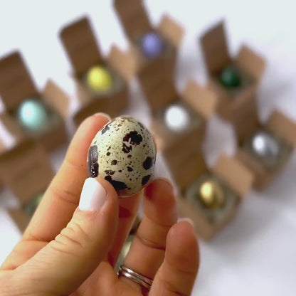 Greeting Card for Dad - Father's Day Gift - Unique Father's Day Idea  - Quail Egg Card Message - Gift